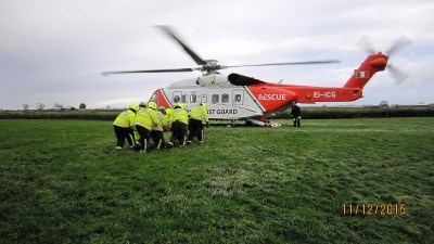 Training with the Irish Coast Guard